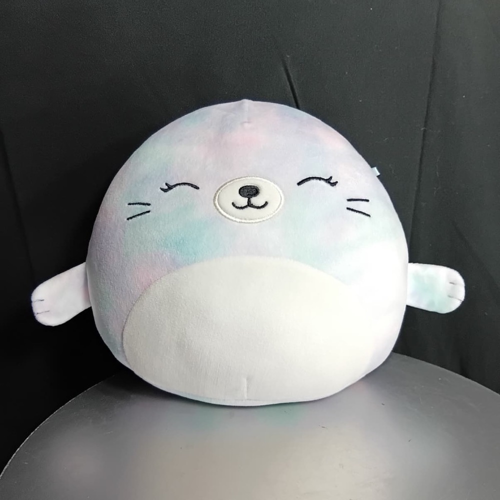 Squismallow Pastel Plush Seal Pillow 7” pre owned Exellent condition